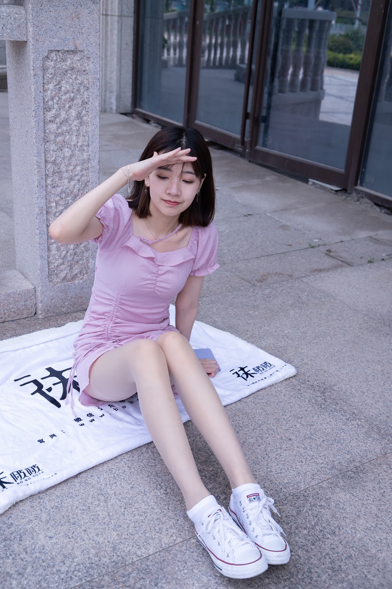 [袜啵啵] 001期：小甜豆-帆布鞋、白棉袜、肉丝（脚尖加固款）花絮版