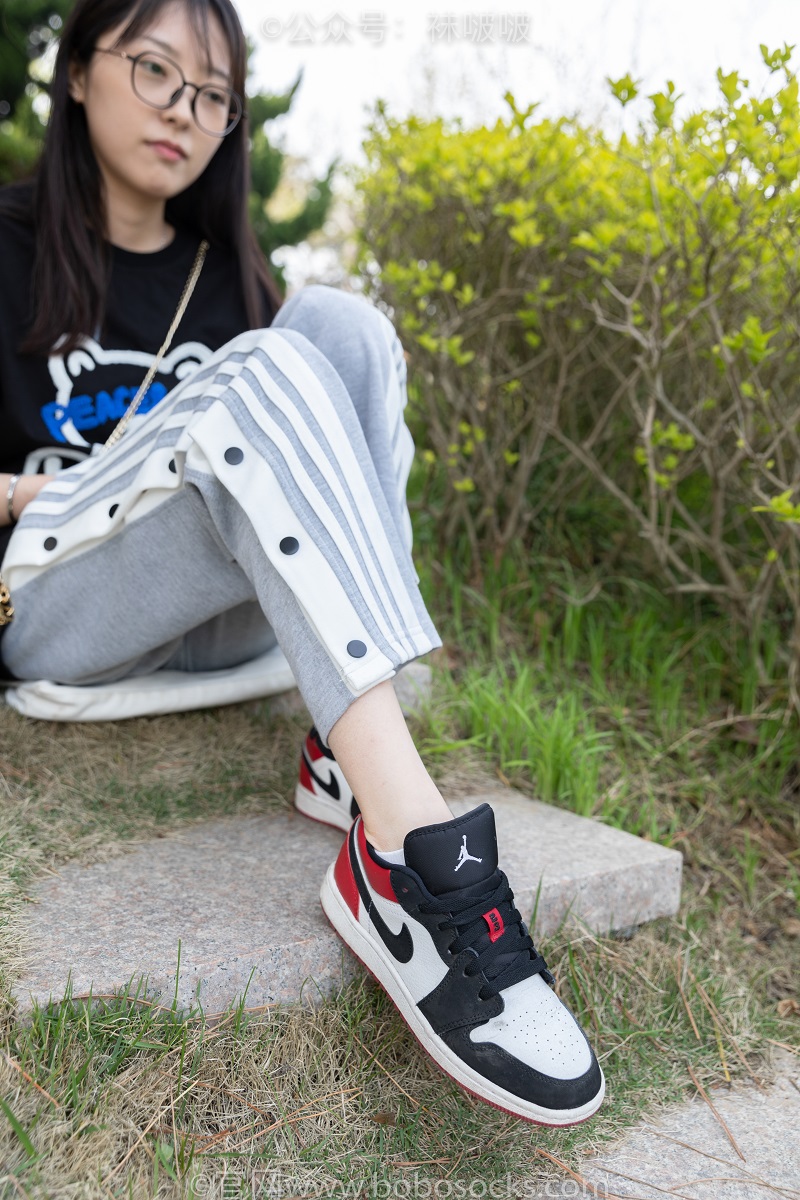 [BoBoSocks袜啵啵] 023期：稚予-AJ、白色短棉袜、裸足 常规版