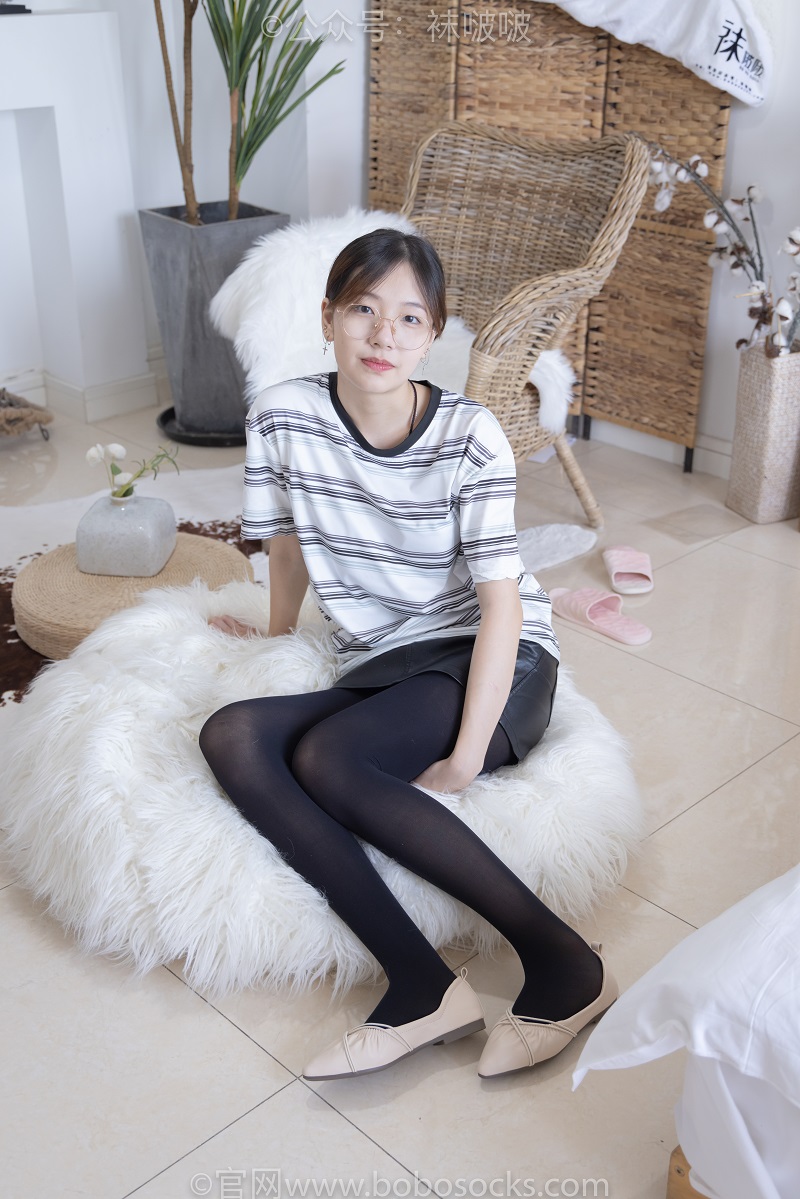 [BoBoSocks袜啵啵] 029期：小甜豆-平底鞋、厚黑丝、厚肉丝 常规版