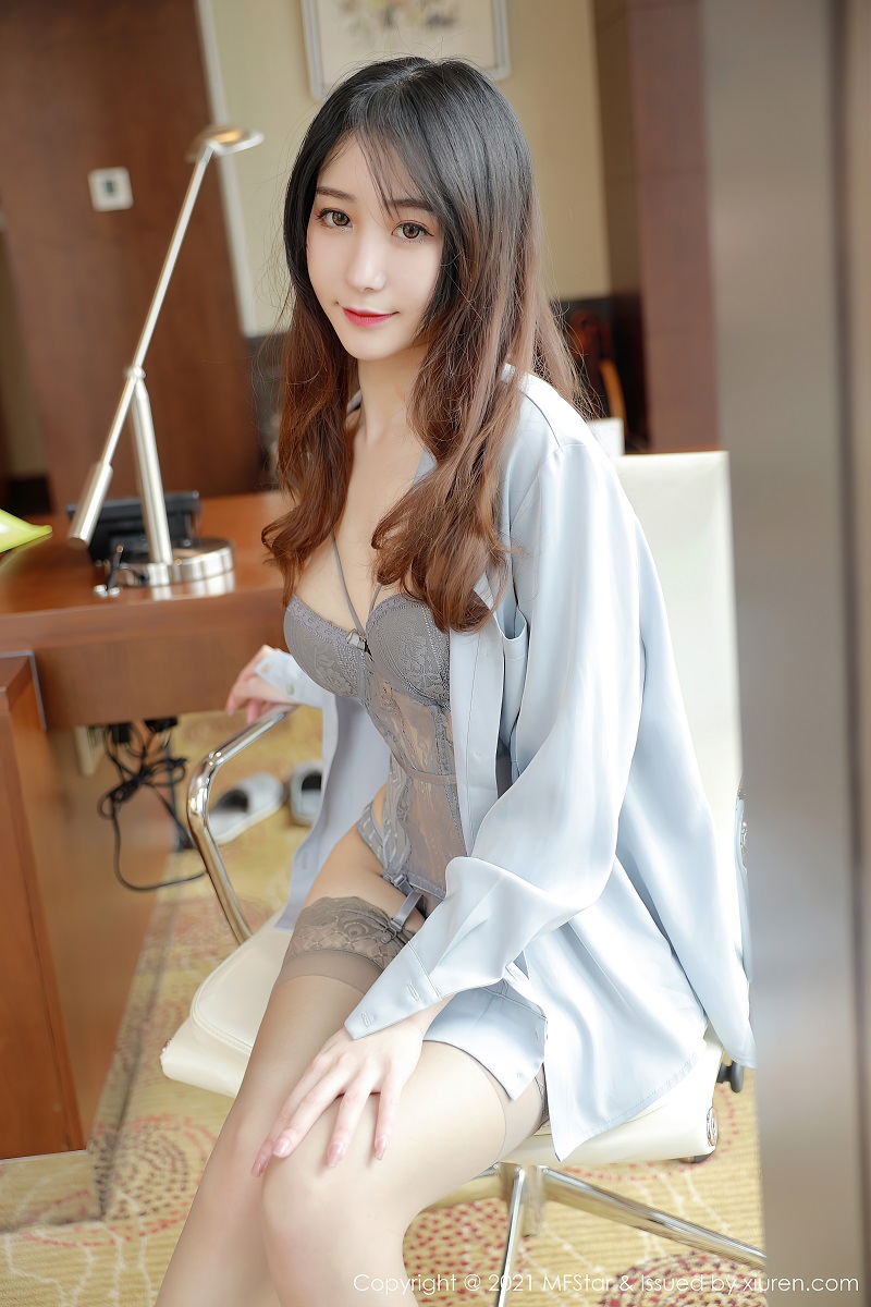 [MFStar模范学院] 2021.02.08 VOL.457 水水er 衬衫与经典蕾丝吊袜