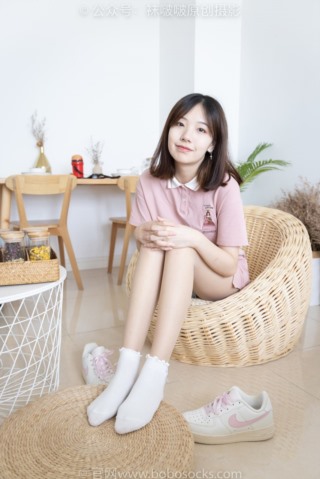 [BoBoSocks袜啵啵] 163期 小甜豆-空军一号板鞋、白棉袜、肉丝