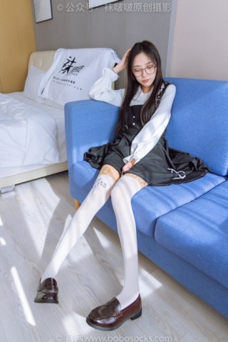 [BoBoSocks袜啵啵] 177 稚予-皮鞋、厚白丝（脚底猫爪印款）