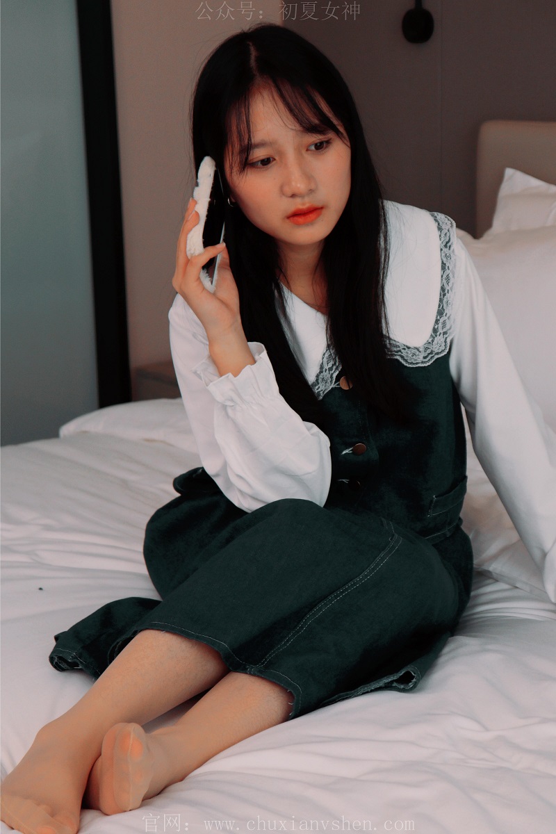 [初夏女神] NO.005 沙沙-牛仔M码长裙搭小黑皮鞋