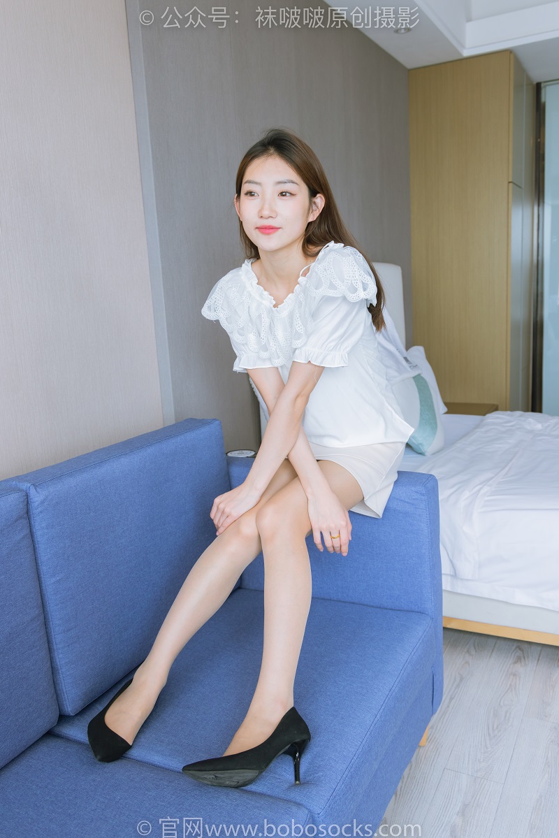 [BoBoSocks袜啵啵] 223期 小沫-高跟鞋、油亮肉丝（脚尖透明款）