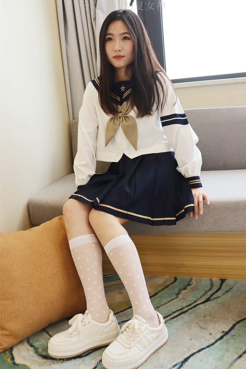 [初夏女神] NO.017 水吉-M码水手服搭配37码运动鞋