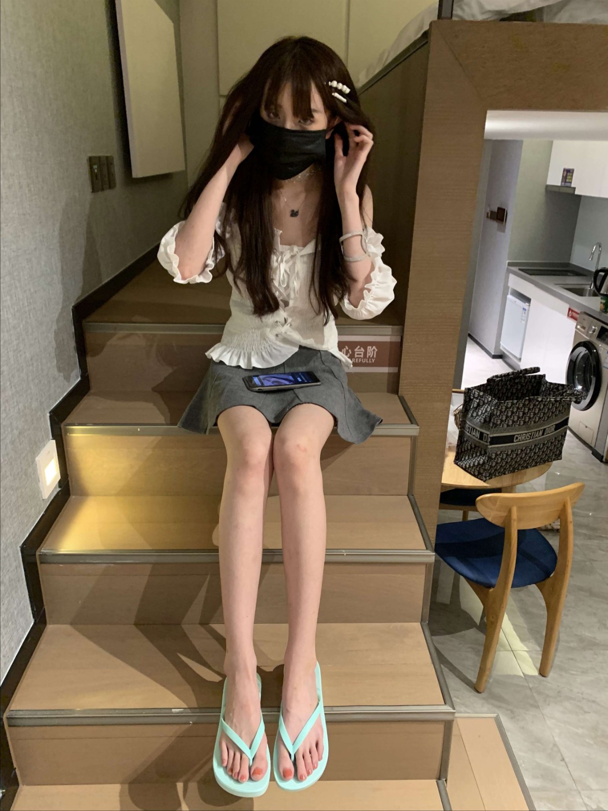 学姐的人字拖脚丫