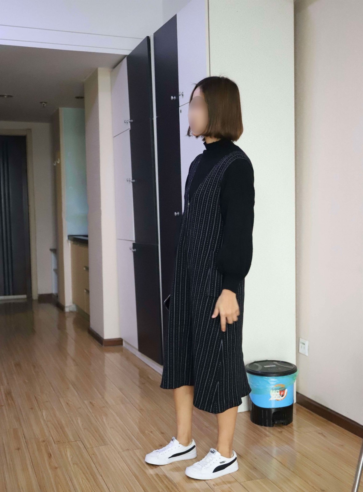 小姐姐长裙板鞋の船袜脚