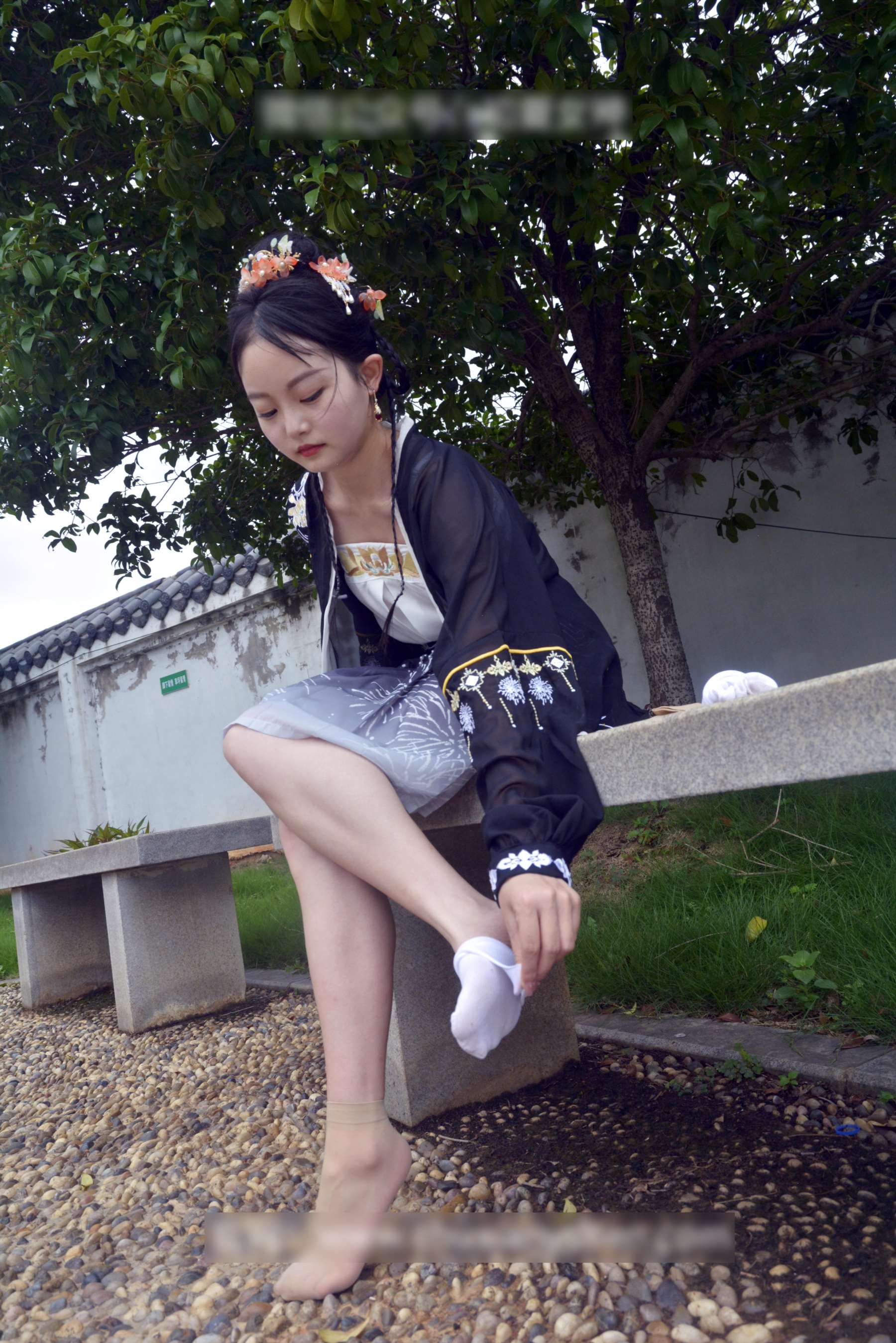 [初夏女神]065期 双双~【汉元素】黑色汉元素的百年汉服遇见千年古城(带视频)