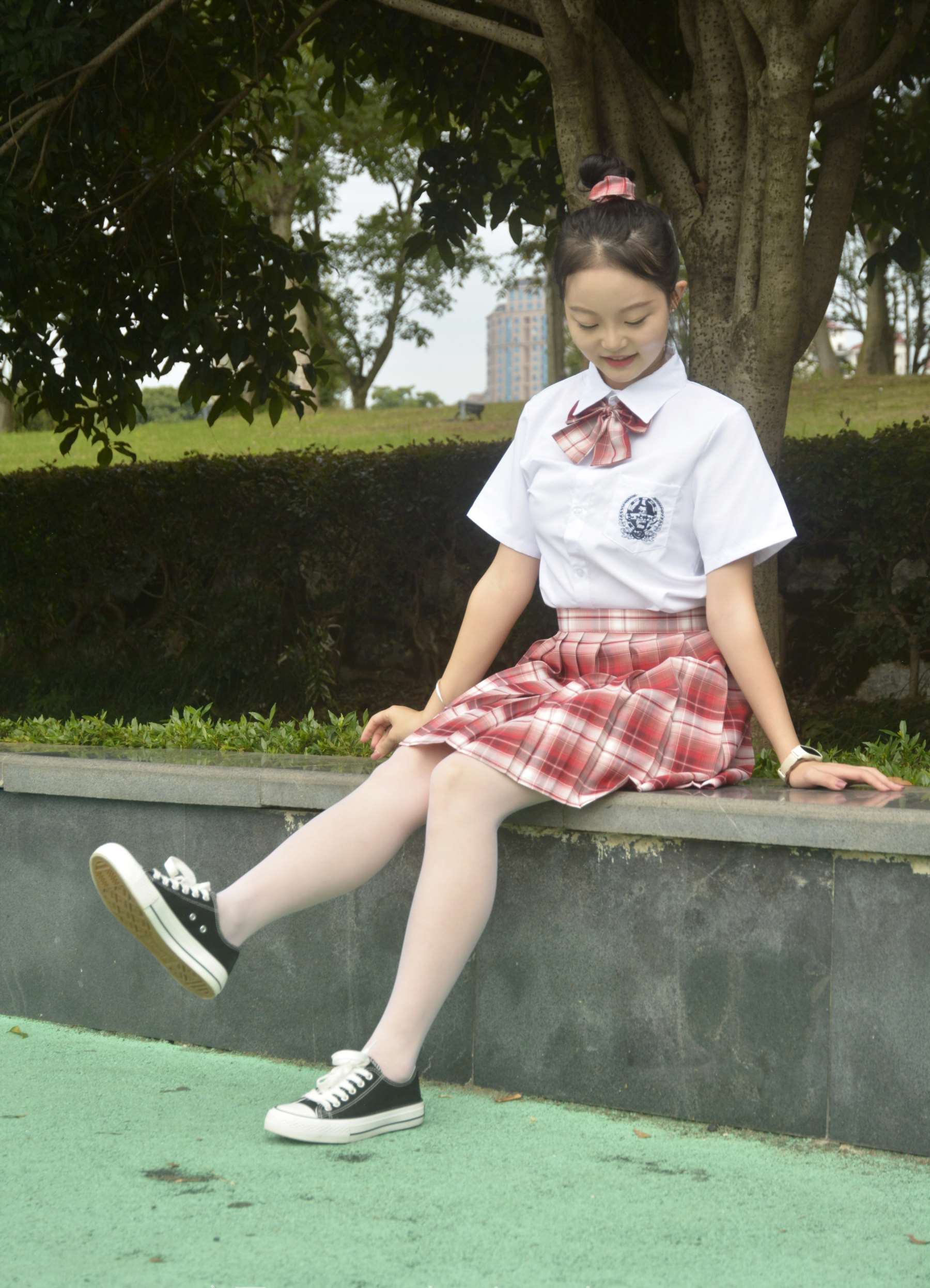 [初夏女神]105期 双双~【大红JK套】这套红色JK让生活喜气洋洋的