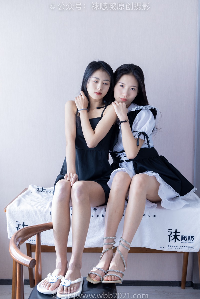 [BoBoSocks袜啵啵] 328期 芝士 奶油-高跟鞋、拖鞋、黑丝、油亮黑、裸足