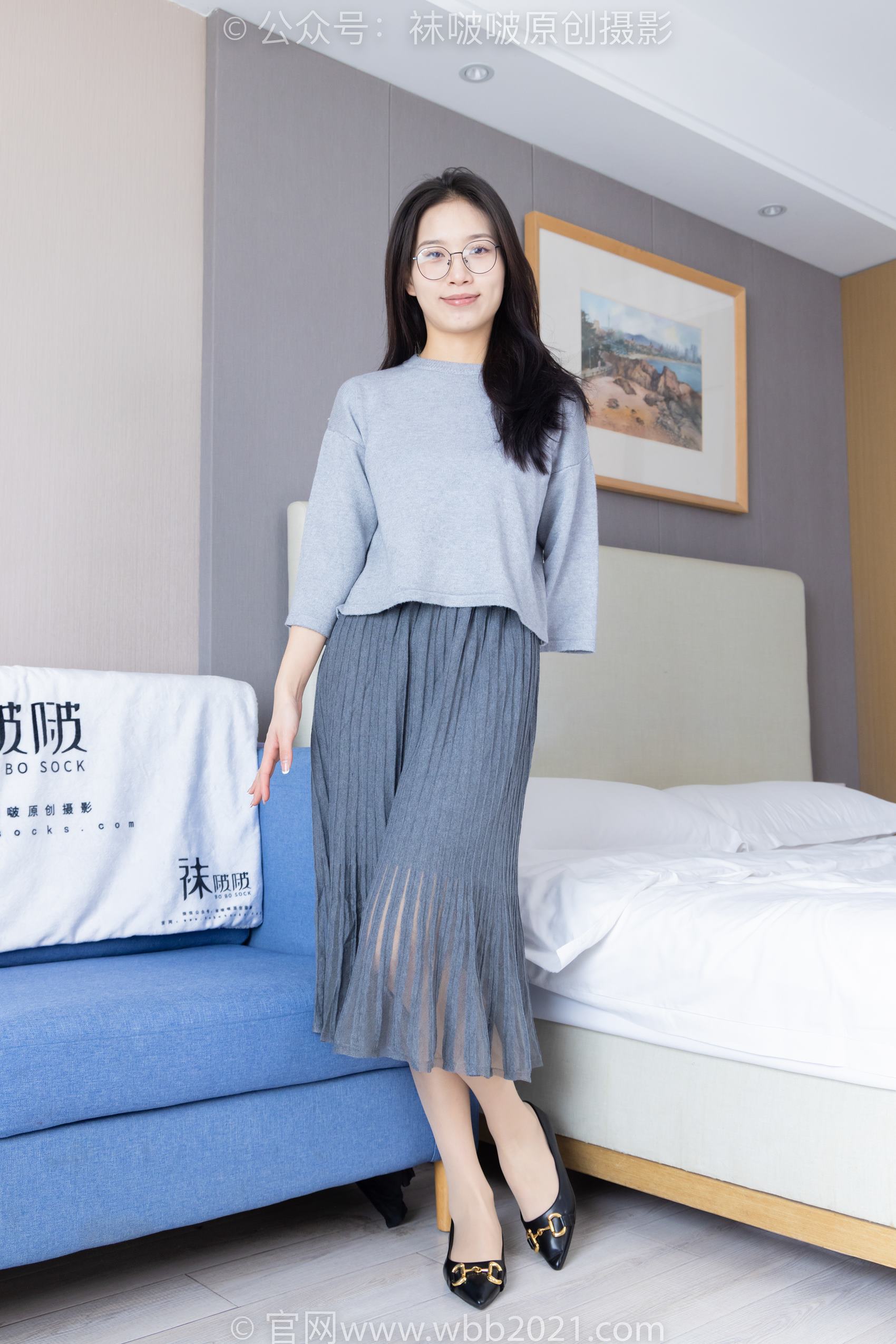 [袜啵啵] 358期 芝士-平底鞋、板鞋、肉丝、厚黑丝