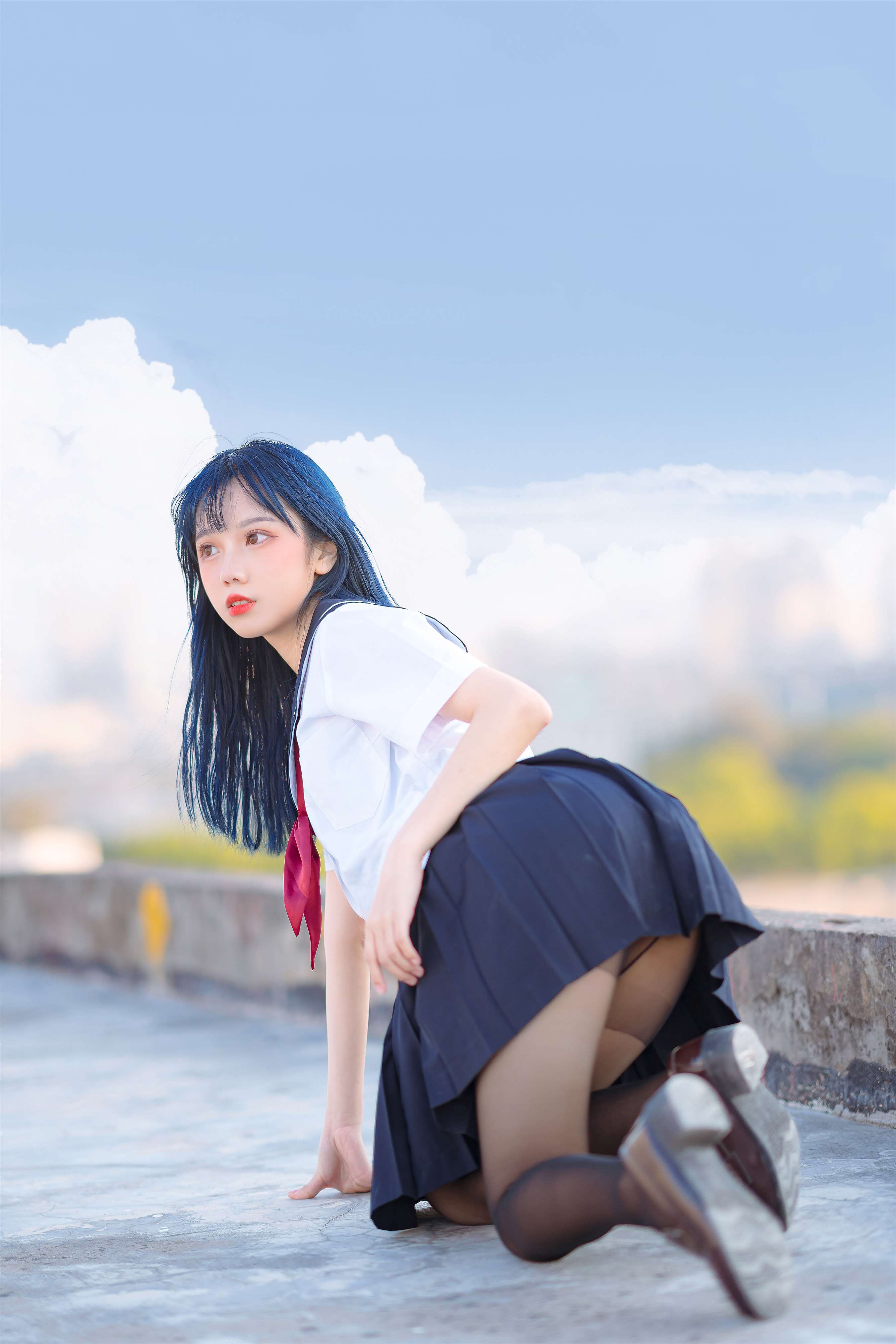 《[美图精选]10-果咩酱w-JK黑丝制服【30P/278M】》作品图