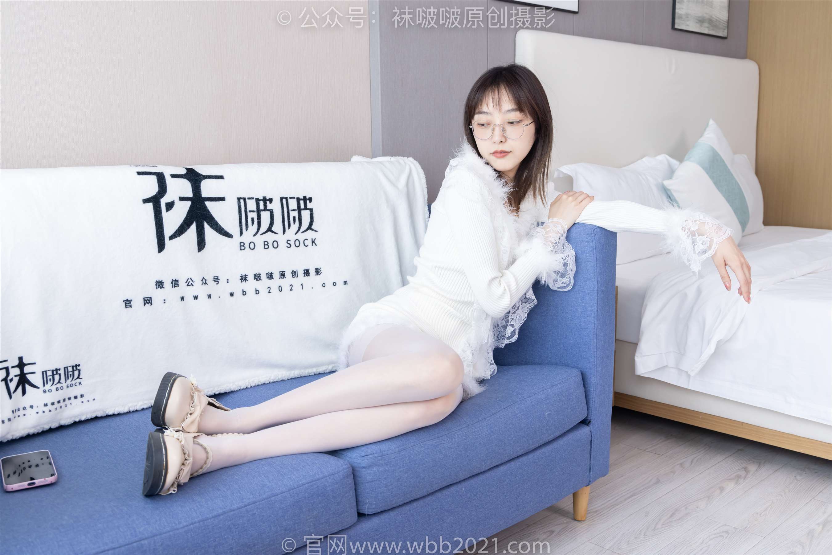 《[袜啵啵] 490期 稚予-皮鞋、薄白丝(带视频)【162P+1V/6.09G】》作品图