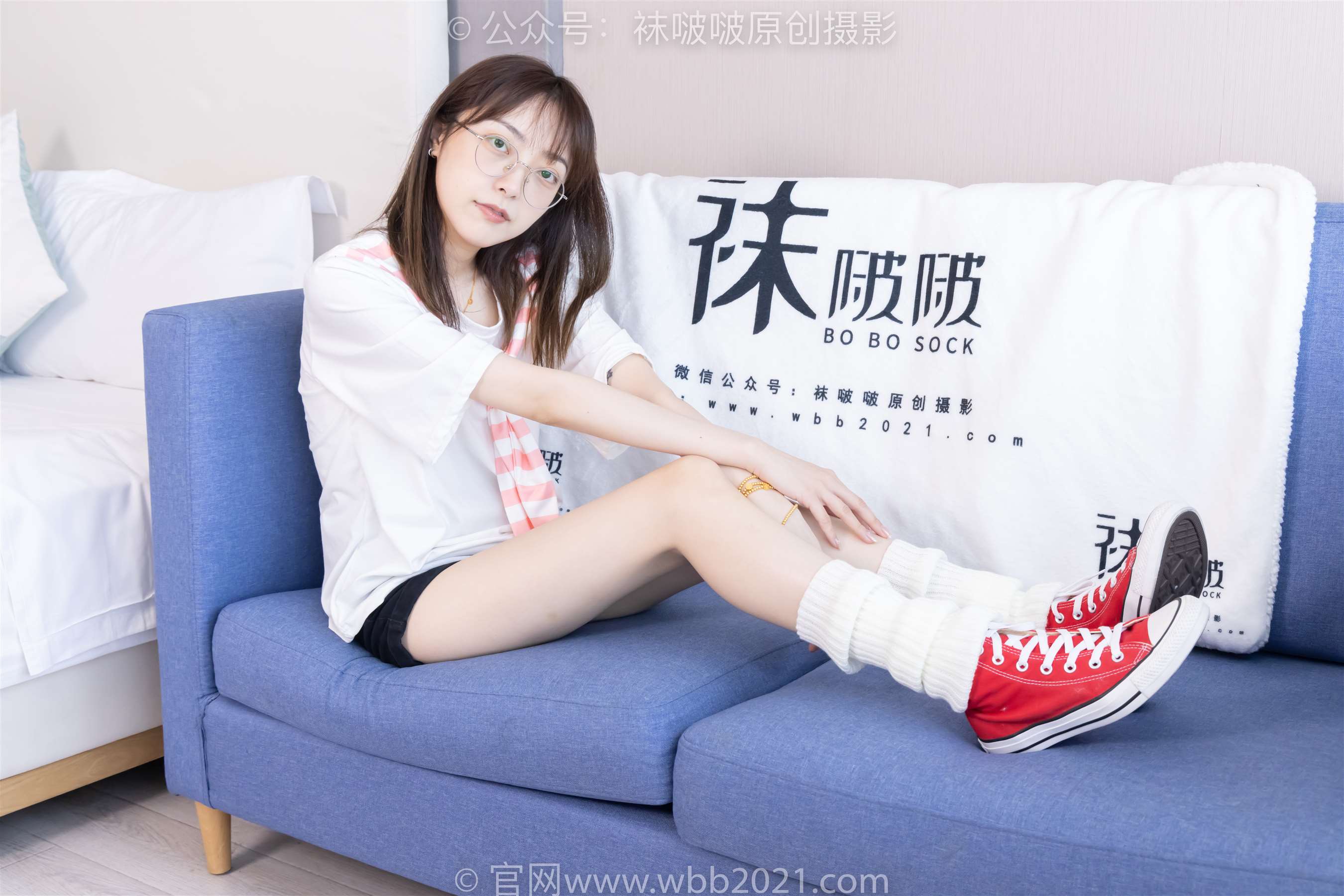 《堆堆袜套白棉袜》作品图